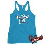 Load image into Gallery viewer, Womens Daddys Girl Shirt Ddlg Little Bdsm Racerback Tank Vintage Turquoise / Xs
