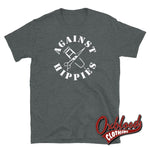 Load image into Gallery viewer, Against Hippies T-Shirt - Anti-Hippy Skinhead Tshirt Dark Heather / S
