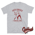 Load image into Gallery viewer, Anti-Fascist Fighting Club T-Shirt - No Pasaran / Antifascist Tee Shirts Sport Grey S