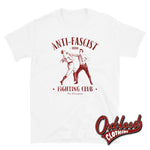 Load image into Gallery viewer, Anti-Fascist Fighting Club T-Shirt - No Pasaran / Antifascist Tee Shirts White S