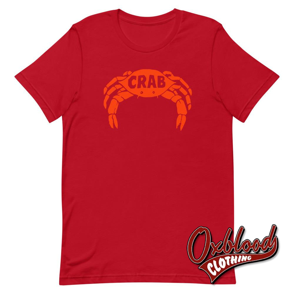 Crab Records T-Shirt - Retro Reggae Clothing Uk Style Red / S
