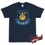 Load image into Gallery viewer, Distressed West Ham Punks &amp; Skins United T-Shirt - Football 1312 Navy / S
