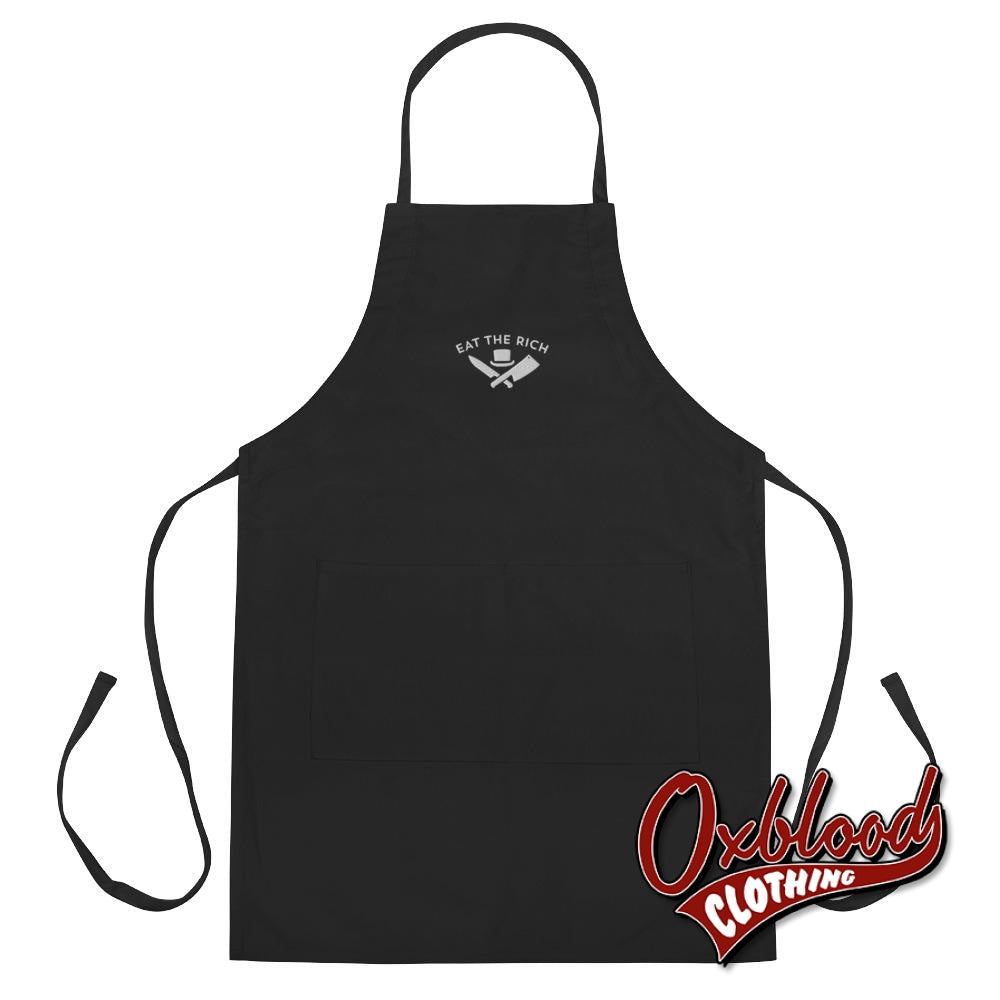 Eat The Rich Embroidered Apron - Working Class Punk Chefs