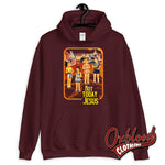Load image into Gallery viewer, Hail Satan Not Today Jesus Hoodie - Goth/grunge Clothing Maroon / S