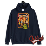Load image into Gallery viewer, Hail Satan Not Today Jesus Hoodie - Goth/grunge Clothing Navy / S