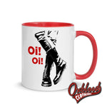 Load image into Gallery viewer, Oi Oi! Boots And Braces Mug With Color Inside Red
