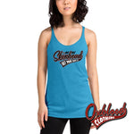 Load image into Gallery viewer, Oi Skinhead Womens Racerback Tank Vintage Turquoise / Xs Top
