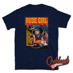 Load image into Gallery viewer, Rude Girl T-Shirt - Pulp Fiction Parody Navy / S
