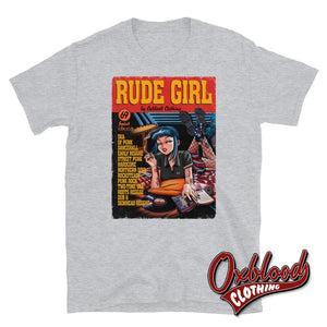 Rude Girl T-Shirt - Pulp Fiction Parody Sport Grey / S