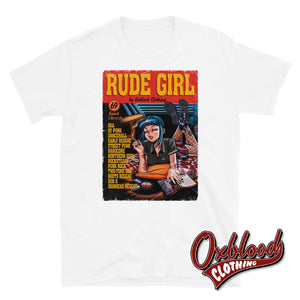 Rude Girl T-Shirt - Pulp Fiction Parody White / S