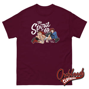 The Spirit Of 69 T-Shirt - 60’S Style Maroon / S