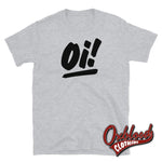 Cargar imagen en el visor de la galería, White Oi T-Shirt - Streetpunk Clothing Sport Grey / S