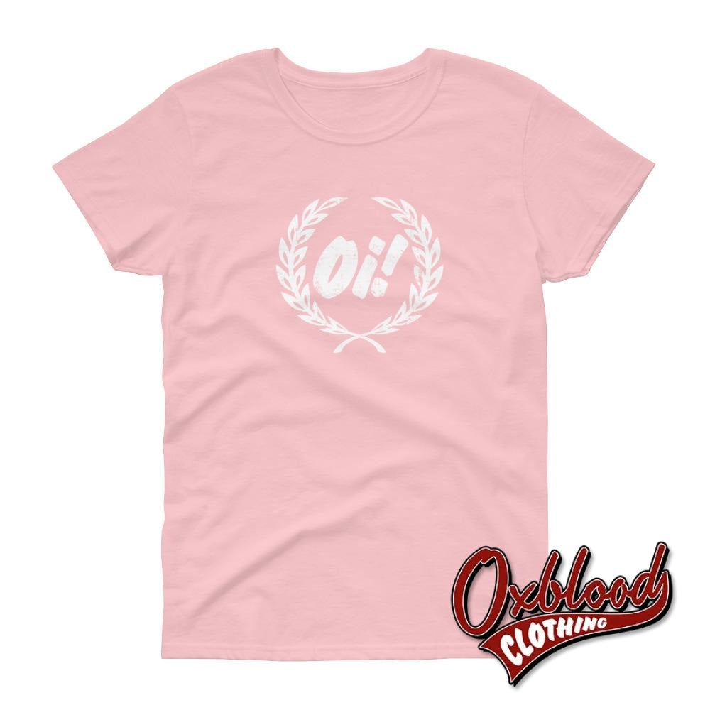 Womens Oi Shirt - Punk & Skinhead Girl Fashion Light Pink / S Shirts
