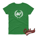 Load image into Gallery viewer, Womens Oi Shirt - Punk &amp; Skinhead Girl Fashion Irish Green / S Shirts
