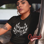 Load image into Gallery viewer, Womens Rude And Reckless Crop Tee Shirt - Ladies Ska Laurel Wreath Croptop Top