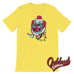 Load image into Gallery viewer, Drunk Clown Halloween Evil Killer Scary Horror Gift Yellow / S Shirts

