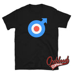 Load image into Gallery viewer, Mod Target T-Shirt - Retro Raf Roundel British Logo Mods Arrow Black / S Shirts

