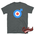 Load image into Gallery viewer, Mod Target T-Shirt - Retro Raf Roundel British Logo Mods Arrow Dark Heather / S Shirts
