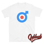 Load image into Gallery viewer, Mod Target T-Shirt - Retro Raf Roundel British Logo Mods Arrow White / S Shirts
