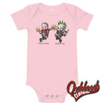 Load image into Gallery viewer, Punks And Skins United Onesie - Misstake Tattoo Baby Skinhead Clothes &amp; Punk Rock Uk Sizes Pink /
