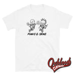 Load image into Gallery viewer, Punks And Skins United Tee - Misstake Tattoo Skinhead Clothing &amp; Punk Rock Clothes White / S

