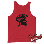 Load image into Gallery viewer, Skinheads Against Racial Prejudice Tank Top - S.h.a.r.p. / Sharp Red Xs
