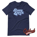 Cargar imagen en el visor de la galería, 1960S Peace &amp; Love Mod T-Shirt - Fashion And Ska T Shirts Navy / Xs
