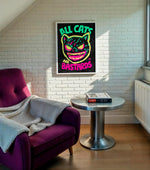 Cargar imagen en el visor de la galería, "ACAB - All Cats Are Bastards"Punk Artwork Poster – Skateboarding Art Print With Political Punk Pop Art Design
