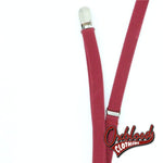 Load image into Gallery viewer, 2/3 Braces Suspenders 1.5Cm Width X-Back 4 Clips Metal - B
