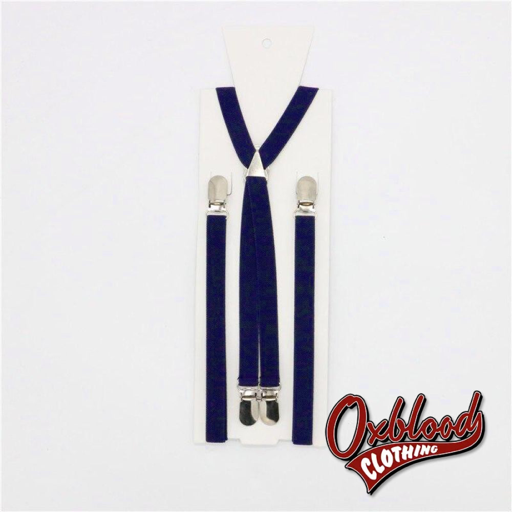 2/3 Braces Suspenders 1.5Cm Width X-Back 4 Clips Metal - B 6