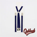 Load image into Gallery viewer, 2/3 Braces Suspenders 1.5Cm Width X-Back 4 Clips Metal - B 6
