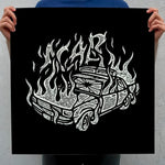 Load image into Gallery viewer, "ACAB Burning Police Car" Political Punk Poster - Defund The Police Art Print - 1312 Poster
