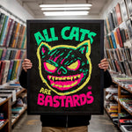 Cargar imagen en el visor de la galería, "ACAB - All Cats Are Bastards"Punk Artwork Poster – Skateboarding Art Print With Political Punk Pop Art Design
