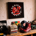 Load image into Gallery viewer, "Against Hippies" - Skinhead Art Print | Bold Street Punk Poster | Museum Quality Archival Print
