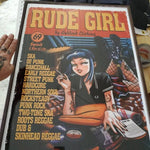 Load image into Gallery viewer, "Rude Girl" Poster - Pulp Fiction Parody | Wooden Framed Street Punk Decor
