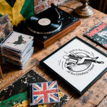 Load image into Gallery viewer, "Work is the Curse of the Drinking Classes"- Working Class Art Print | Punk Skinhead Poster | Bold 2-Tone Ska Artwork
