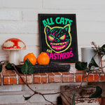 Cargar imagen en el visor de la galería, "ACAB - All Cats Are Bastards"Punk Artwork Poster – Skateboarding Art Print With Political Punk Pop Art Design
