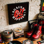 Load image into Gallery viewer, "Against Hippies" - Skinhead Art Print | Bold Street Punk Poster | Museum Quality Archival Print
