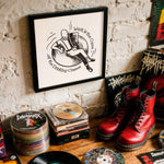 Load image into Gallery viewer, "Work is the Curse of the Drinking Classes"- Working Class Art Print | Punk Skinhead Poster | Bold 2-Tone Ska Artwork
