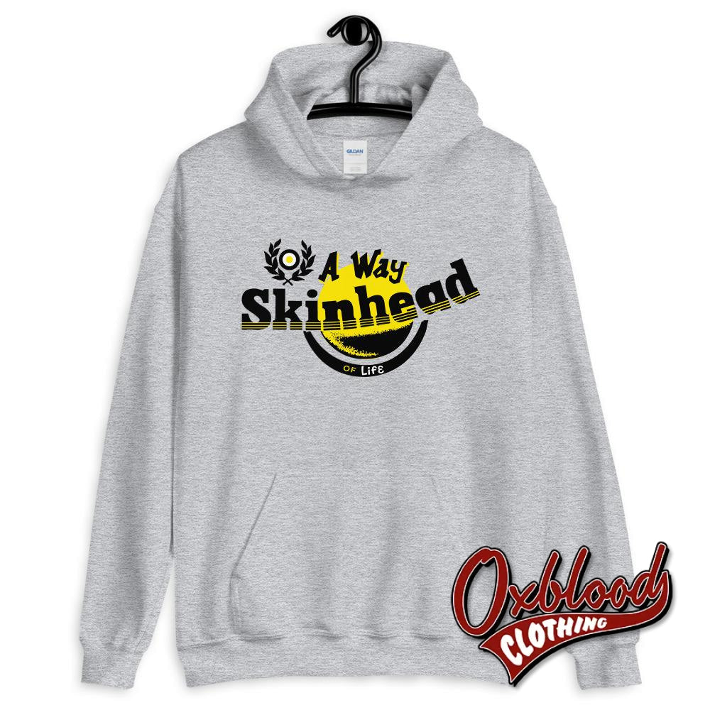 A Way Of Life Skinhead Hoodie - Dm Logo jumper - Dr Martens Sweater - Doctor Marten's