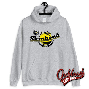 A Way Of Life Skinhead Hoodie - Dm Logo jumper - Dr Martens Sweater - Doctor Marten's