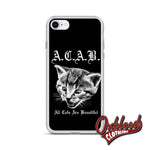 Cargar imagen en el visor de la galería, Acab - All Cats Are Beautiful Gift 1312 Iphone Case 7/8
