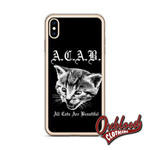 Acab - All Cats Are Beautiful Gift 1312 Iphone Case