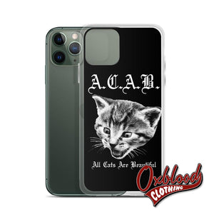 Acab - All Cats Are Beautiful Gift 1312 Iphone Case