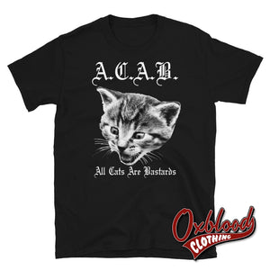 Acab shirt - All Cats Are Bastards T-Shirt ACAB 1312 tee