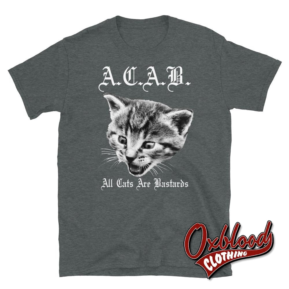 Acab - All Cats Are Bastards T-Shirt Dark Heather / S Shirts