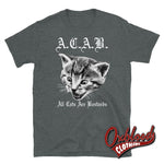 Cargar imagen en el visor de la galería, Acab - All Cats Are Bastards T-Shirt Dark Heather / S Shirts
