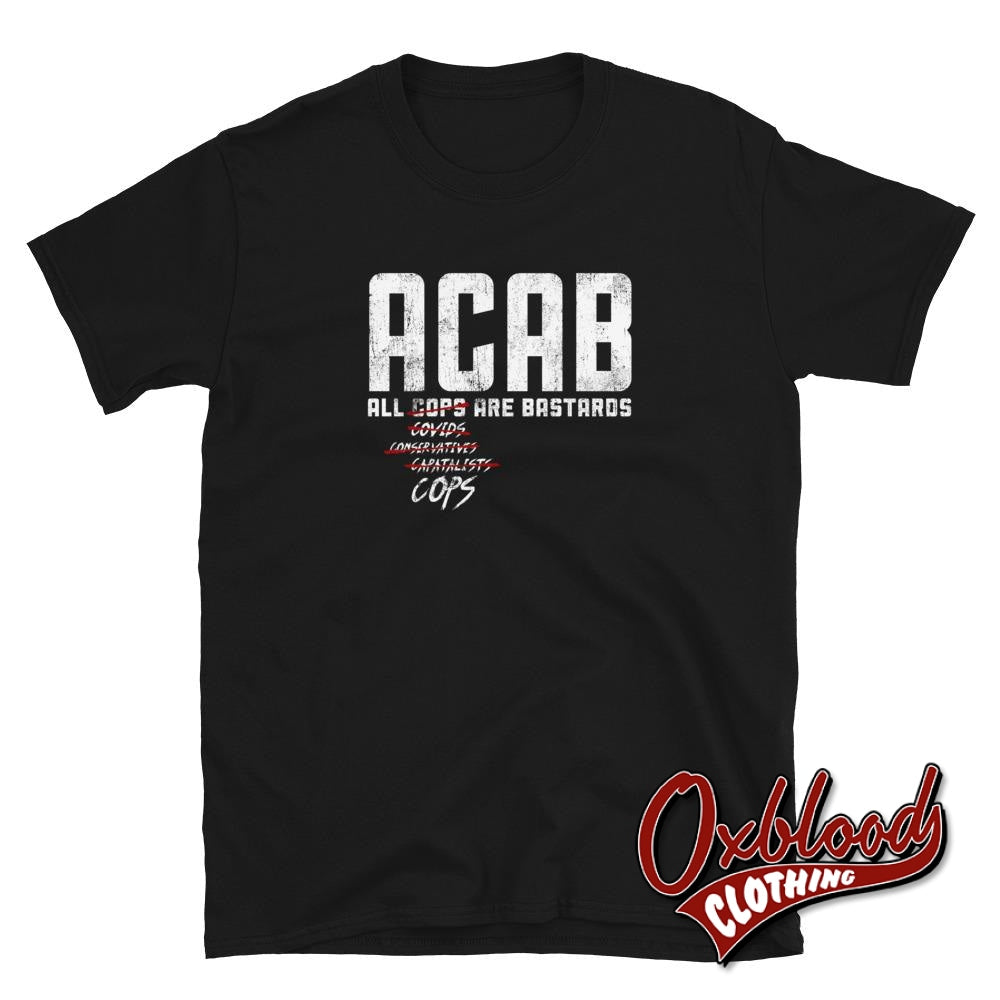 Acab T-Shirt - All Cops Are Bastards Black / S