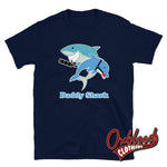 Cargar imagen en el visor de la galería, Daddy Shark T-Shirt - Adult Kinky Funny Bdsm Clothing Navy / S
