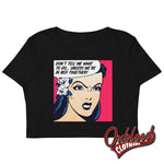 Load image into Gallery viewer, Dont Tell... Kink Submissive Cropped T-Shirt - Funny Bdsm Clothing Crop Top Discipline Kinky Tank
